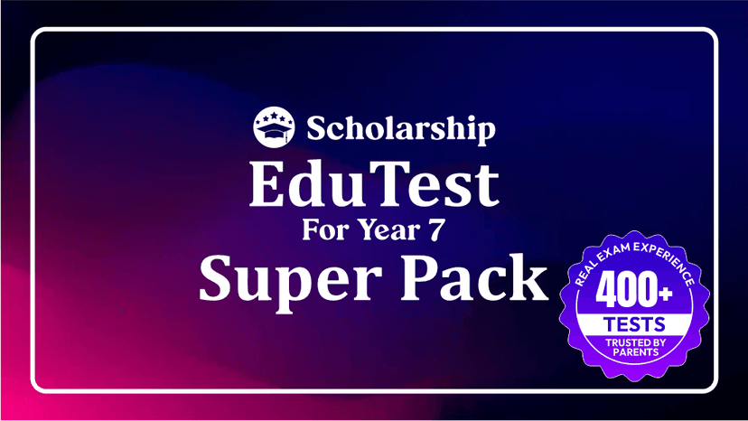 Edutest Super Pack (Year 7 Entry) course thumbnail - BrainTree Coaching Australia exam preparation program