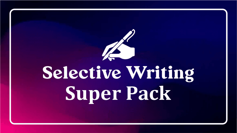 Selective Writing Super Pack
