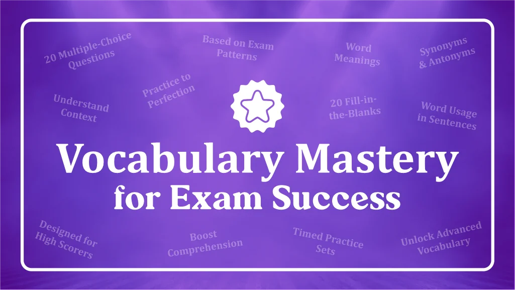 Vocabulary Mastery course preview - BrainTree Coaching EduTest, Selective exam preparation for Year 7, 8, 9, 10, 11 students in VIC, NSW