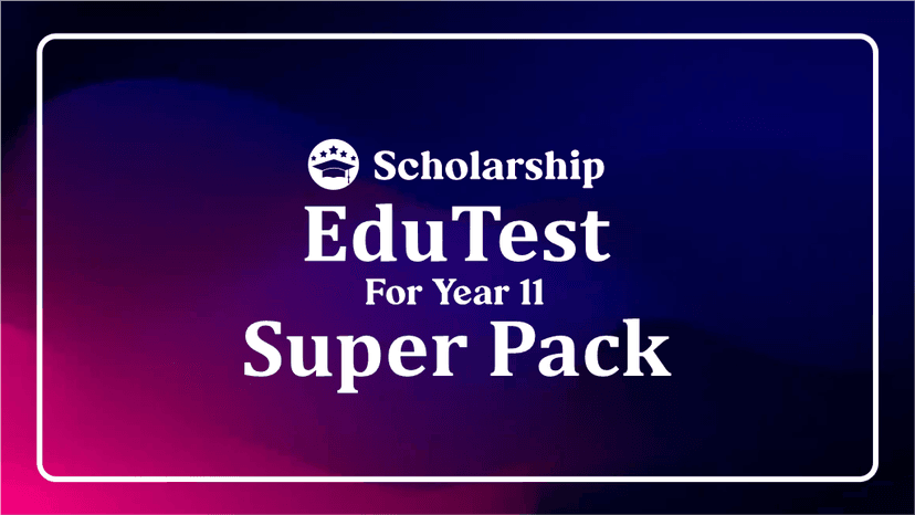 Edutest Super Pack (Year 11 Entry) course thumbnail - BrainTree Coaching Australia exam preparation program